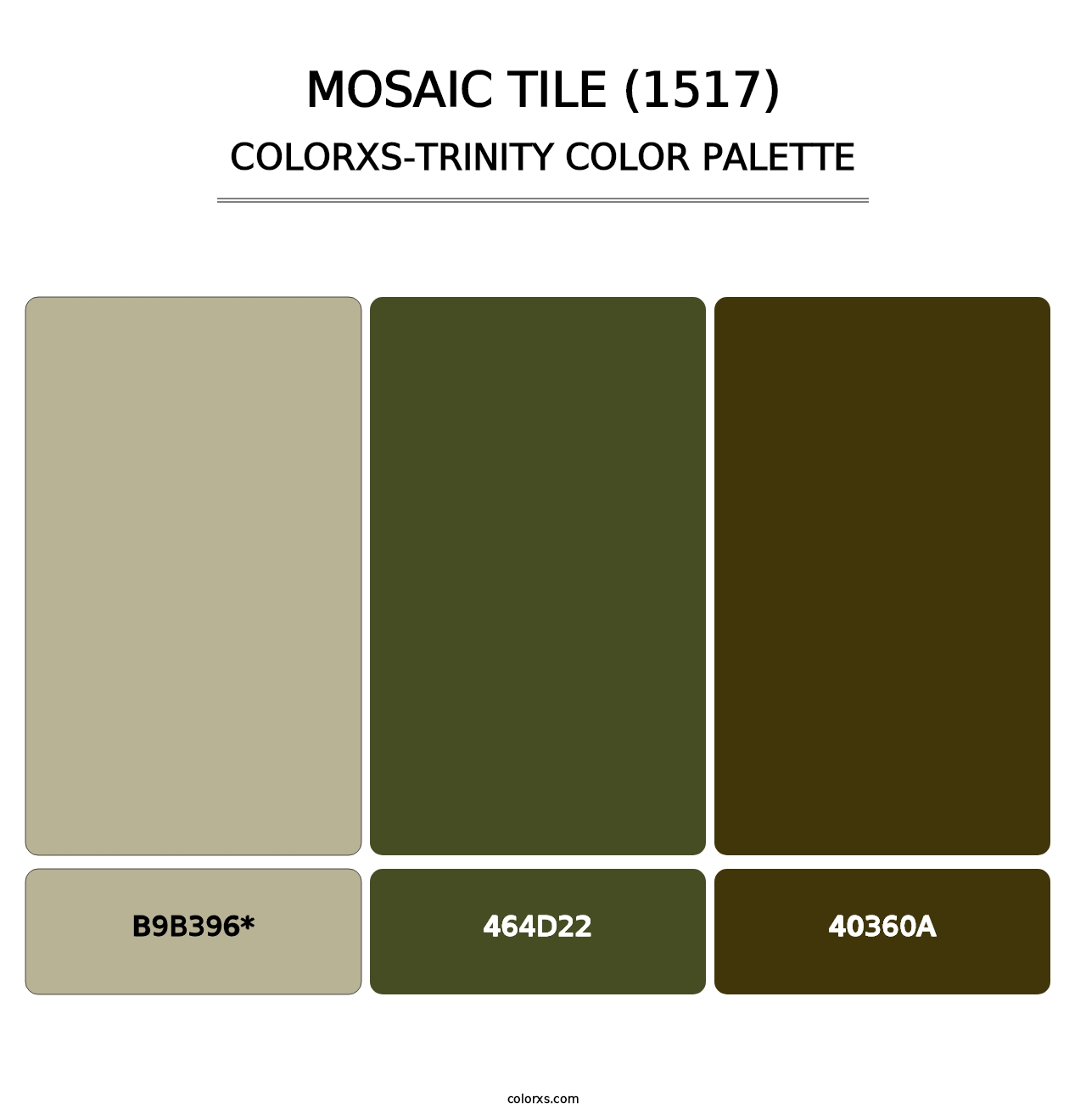 Mosaic Tile (1517) - Colorxs Trinity Palette