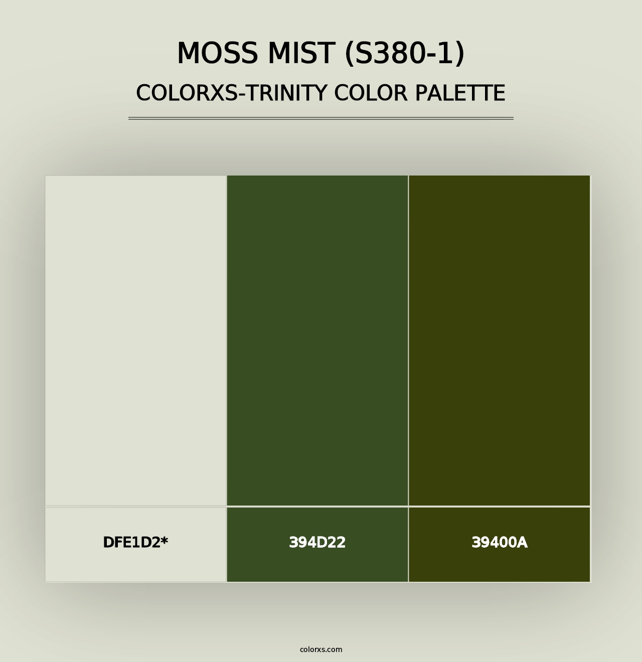 Moss Mist (S380-1) - Colorxs Trinity Palette