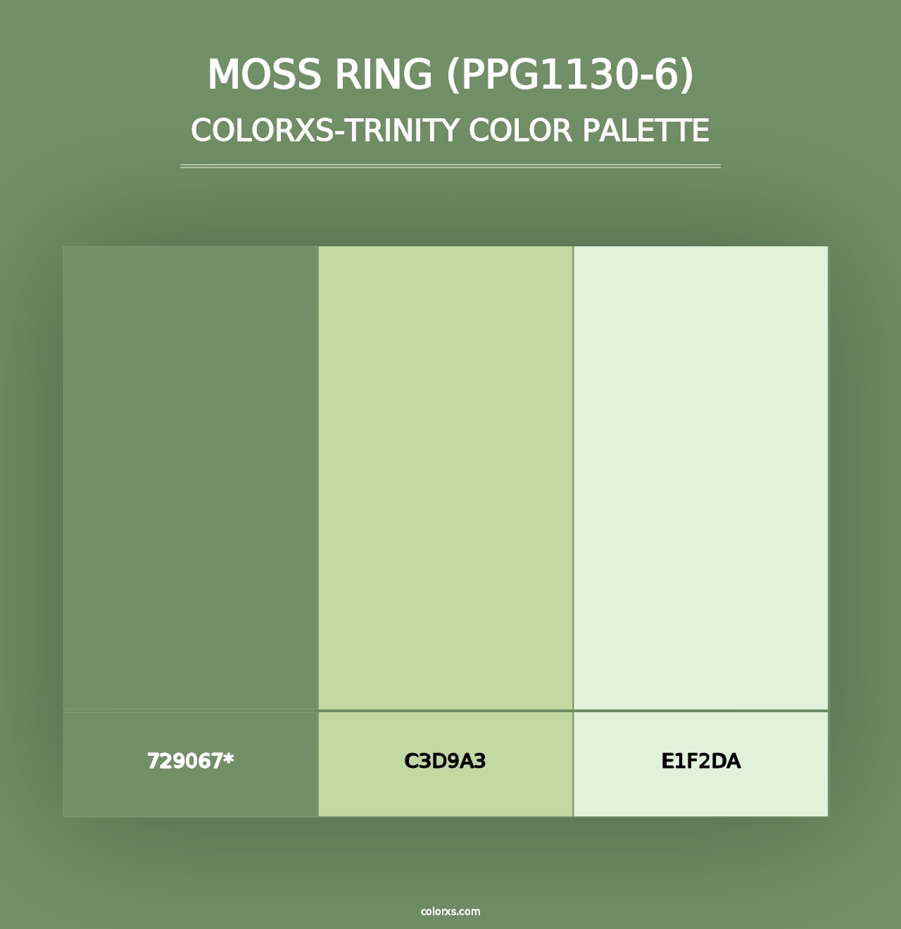 Moss Ring (PPG1130-6) - Colorxs Trinity Palette