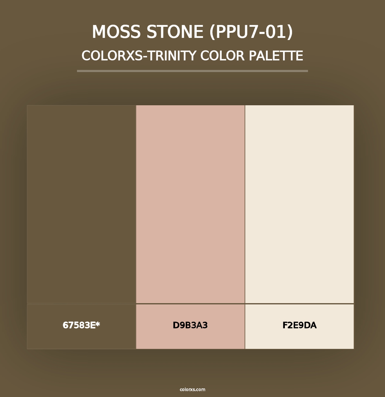 Moss Stone (PPU7-01) - Colorxs Trinity Palette