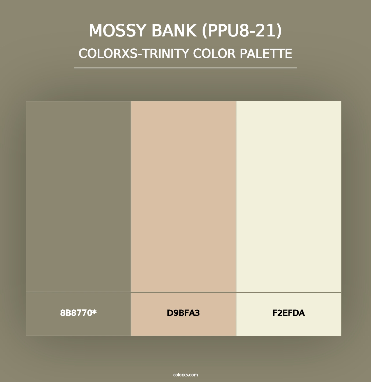 Mossy Bank (PPU8-21) - Colorxs Trinity Palette