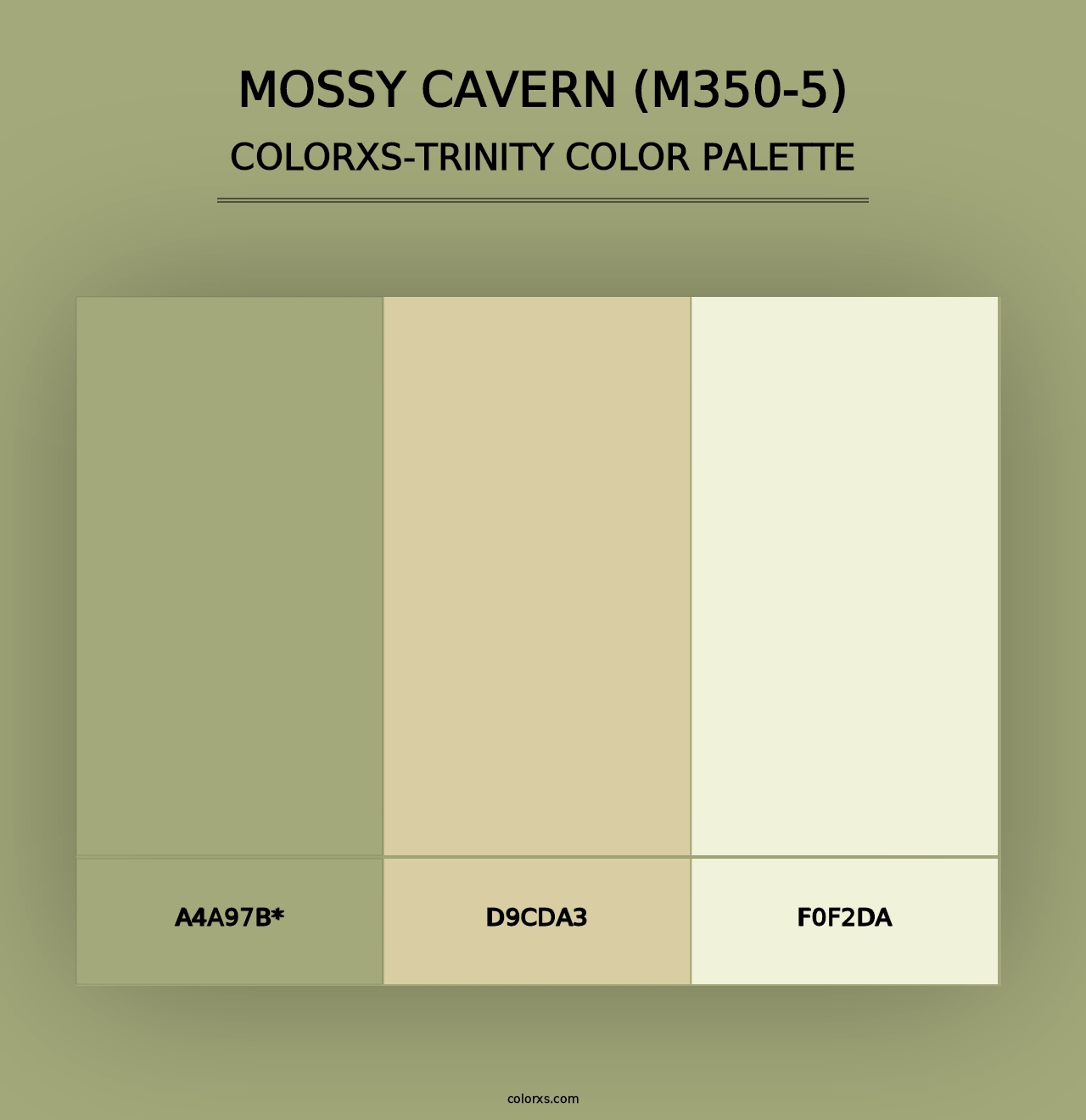 Mossy Cavern (M350-5) - Colorxs Trinity Palette