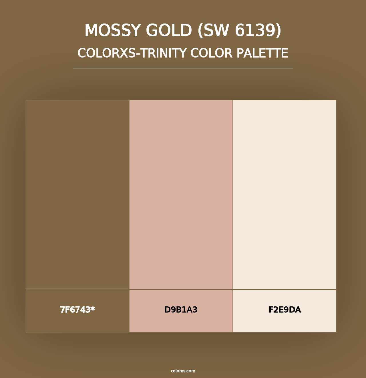 Mossy Gold (SW 6139) - Colorxs Trinity Palette