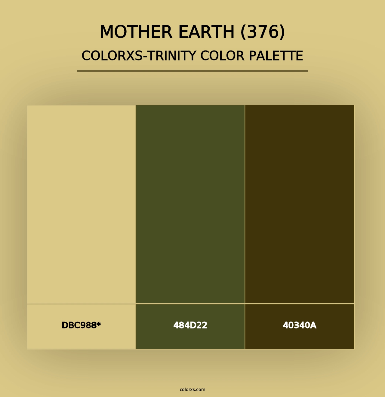 Mother Earth (376) - Colorxs Trinity Palette