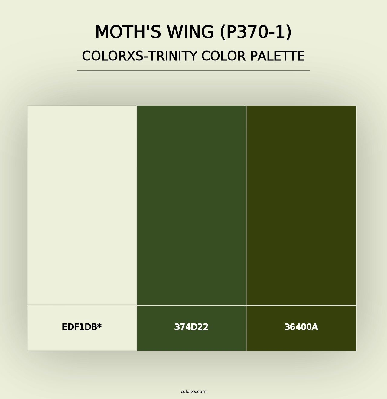 Moth'S Wing (P370-1) - Colorxs Trinity Palette