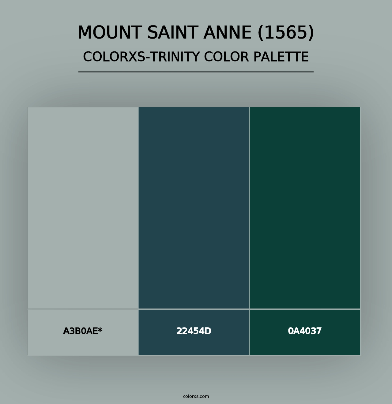 Mount Saint Anne (1565) - Colorxs Trinity Palette