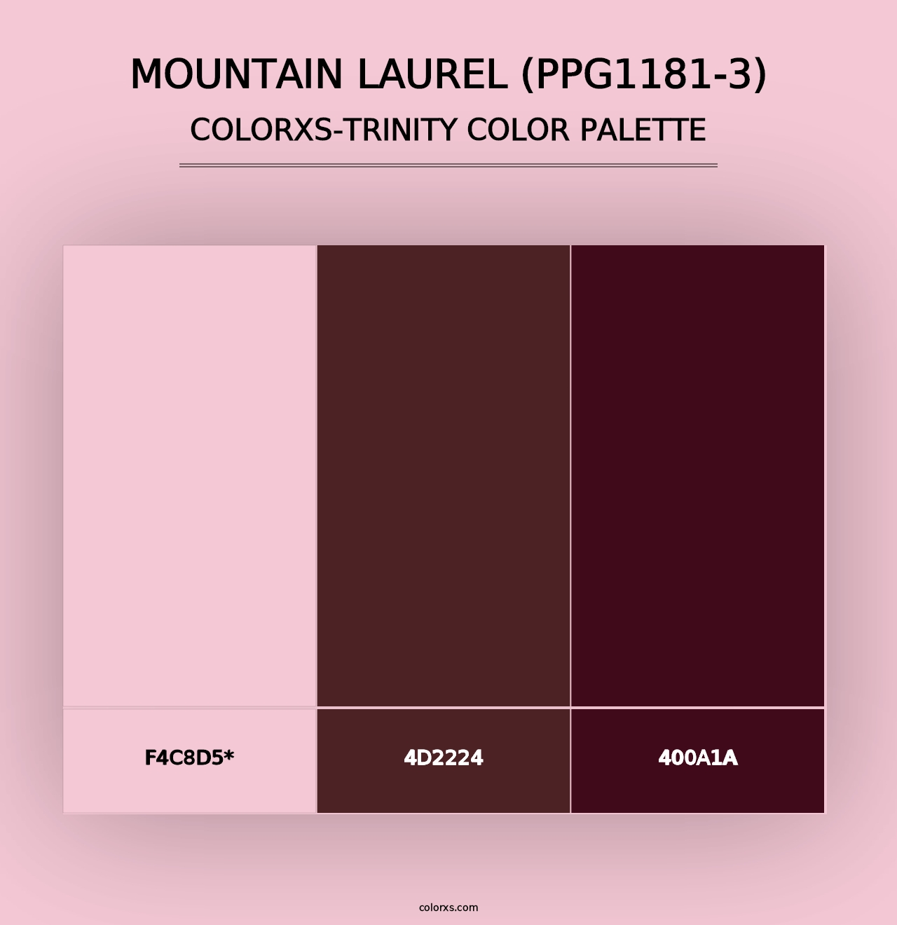 Mountain Laurel (PPG1181-3) - Colorxs Trinity Palette