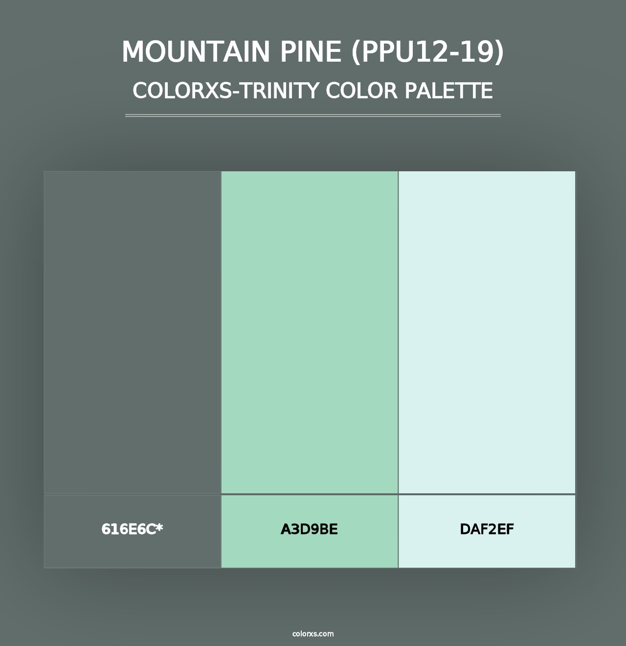 Mountain Pine (PPU12-19) - Colorxs Trinity Palette