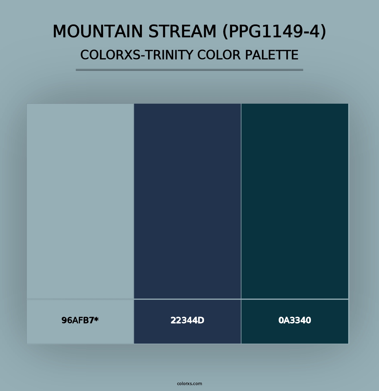 Mountain Stream (PPG1149-4) - Colorxs Trinity Palette