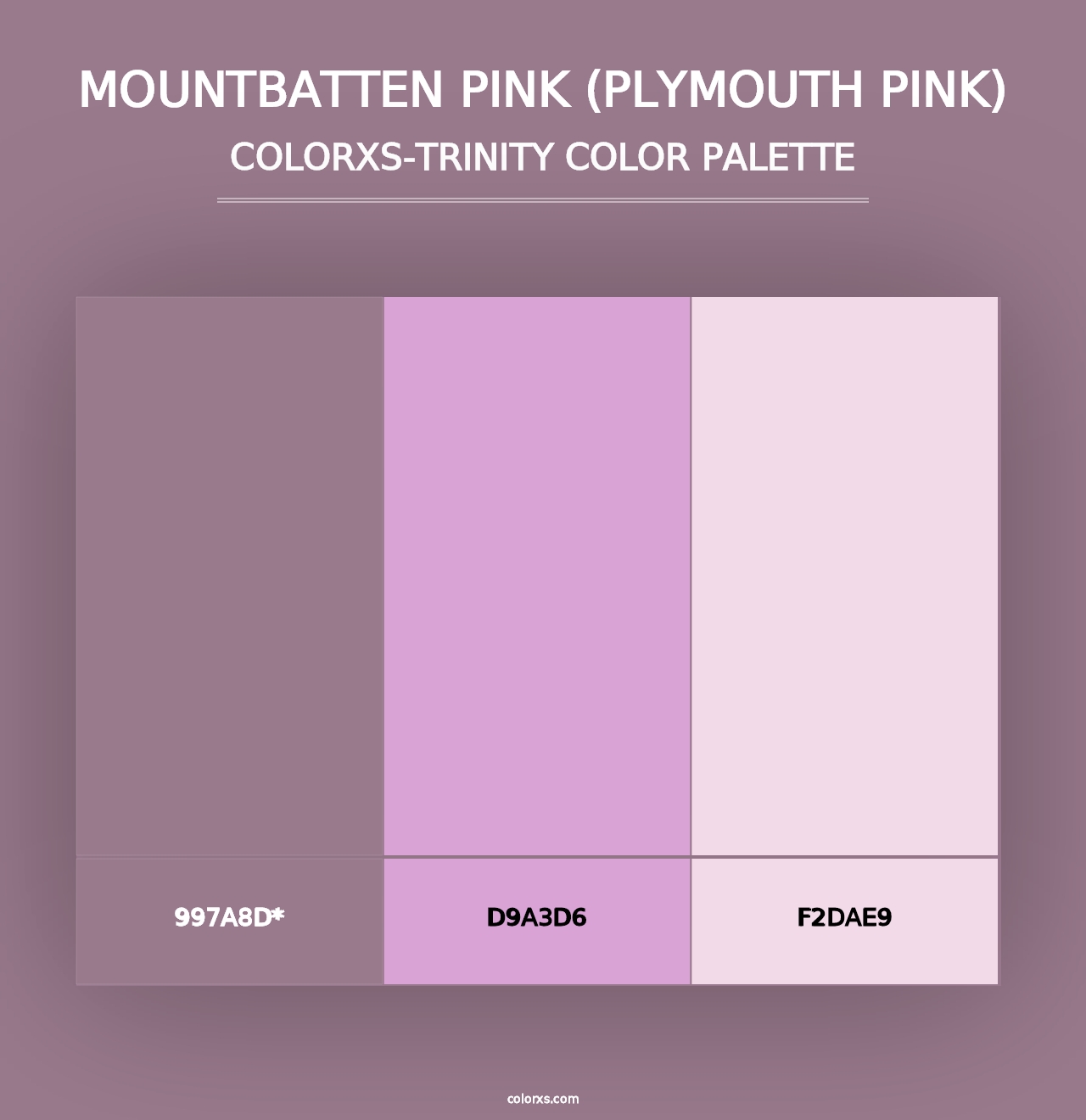 Mountbatten Pink (Plymouth Pink) - Colorxs Trinity Palette