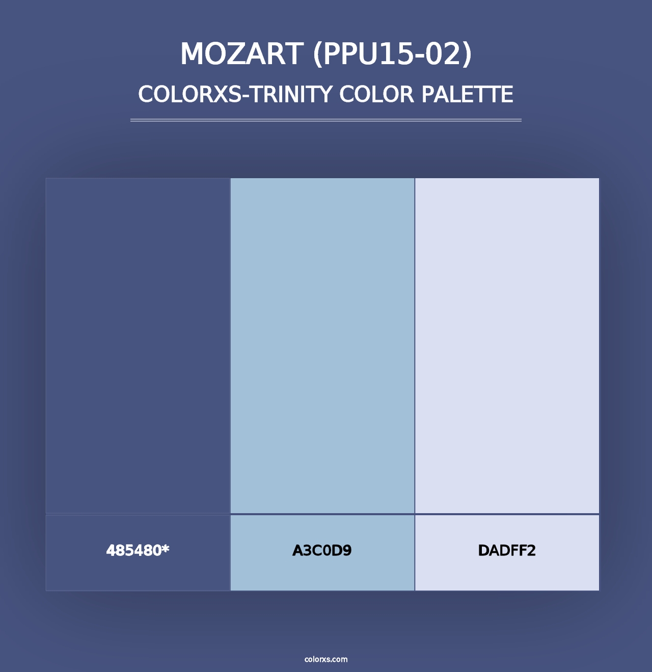 Mozart (PPU15-02) - Colorxs Trinity Palette