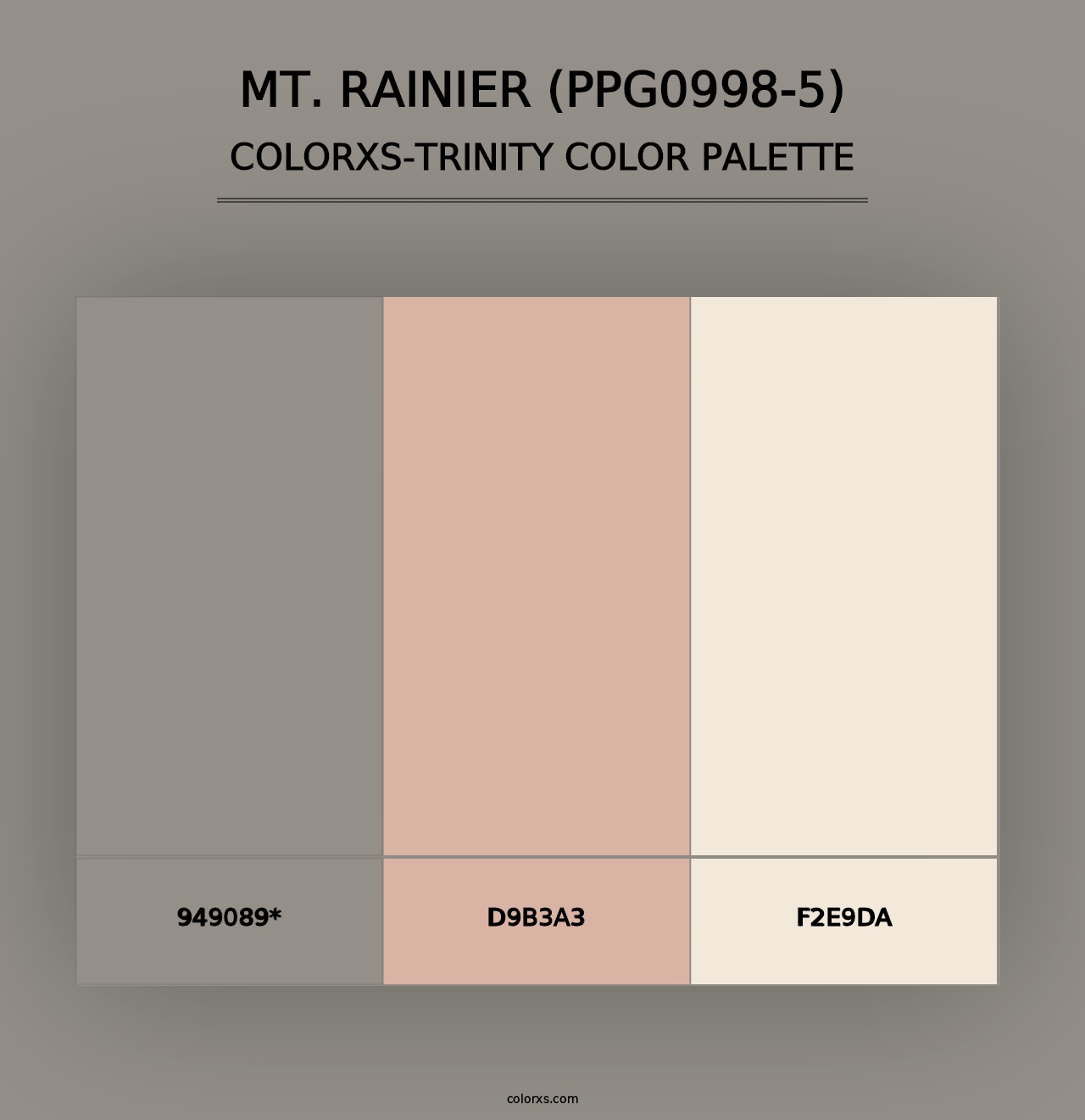 Mt. Rainier (PPG0998-5) - Colorxs Trinity Palette