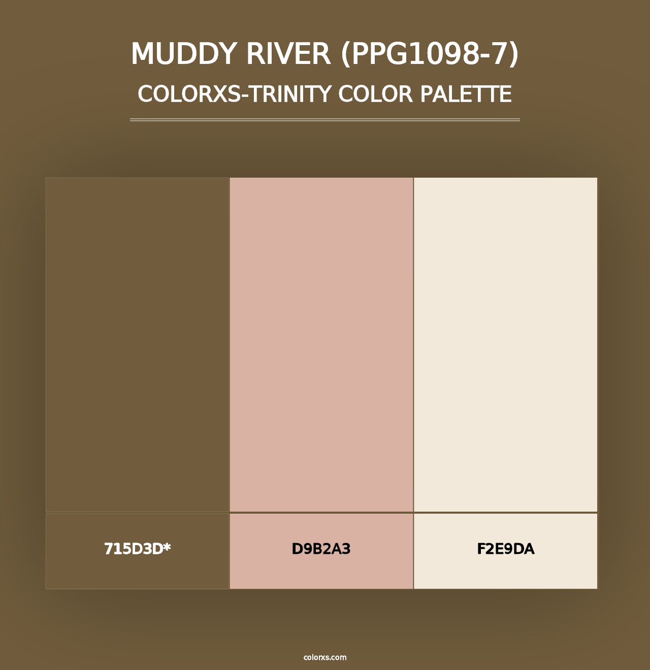 Muddy River (PPG1098-7) - Colorxs Trinity Palette