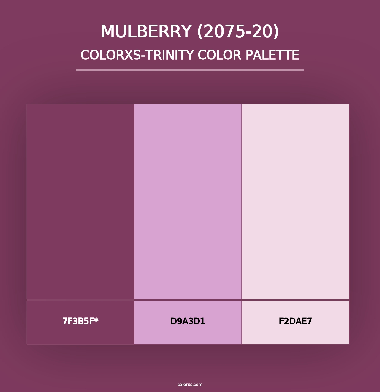 Mulberry (2075-20) - Colorxs Trinity Palette