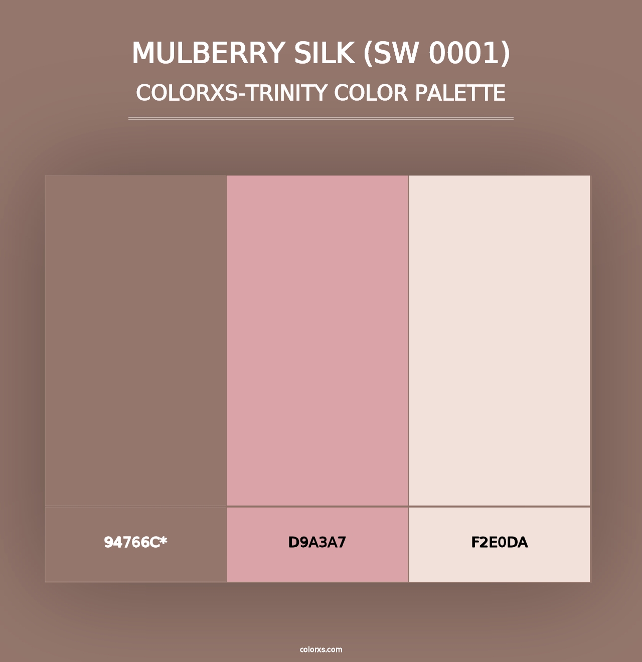 Mulberry Silk (SW 0001) - Colorxs Trinity Palette