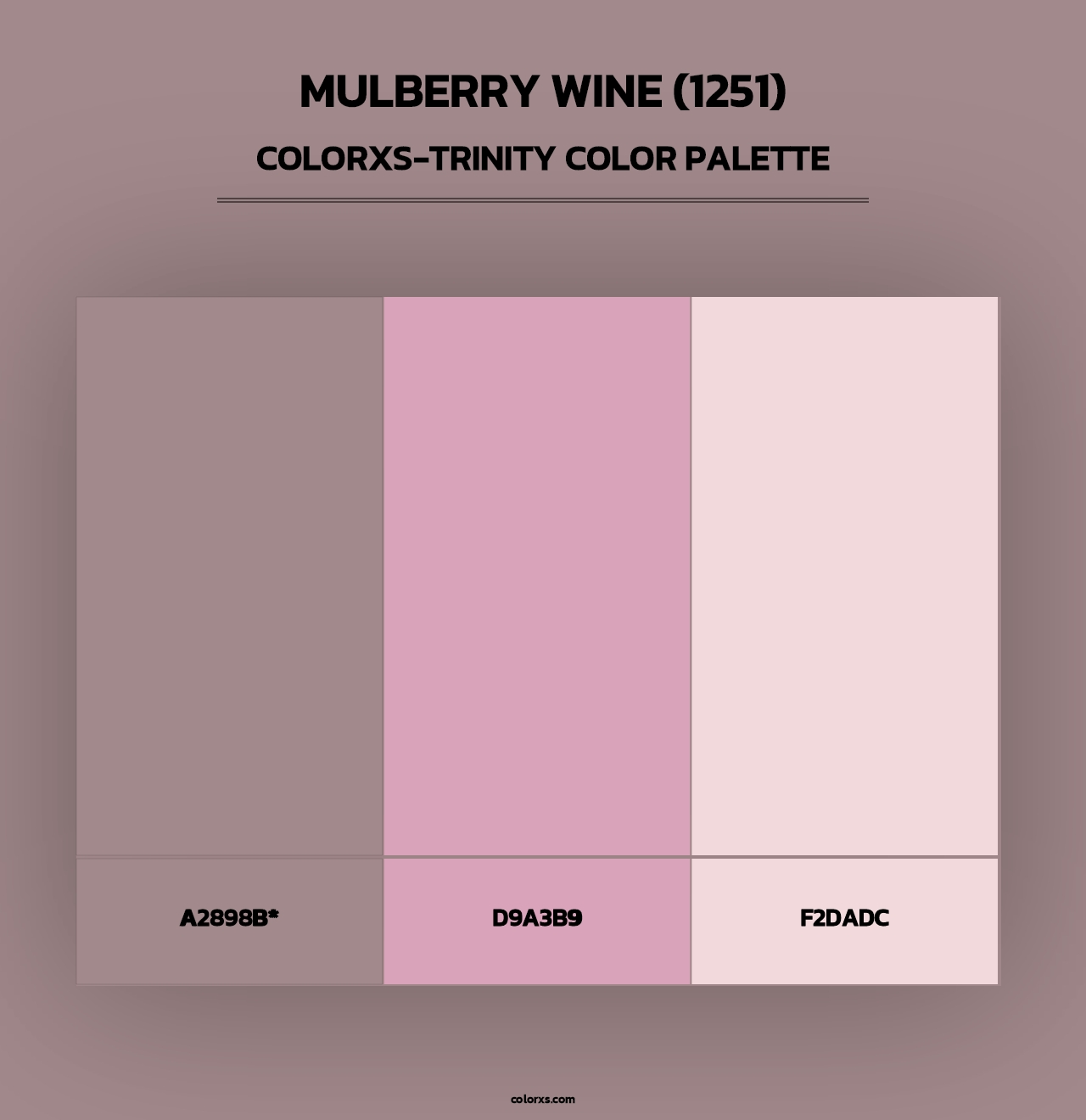 Mulberry Wine (1251) - Colorxs Trinity Palette