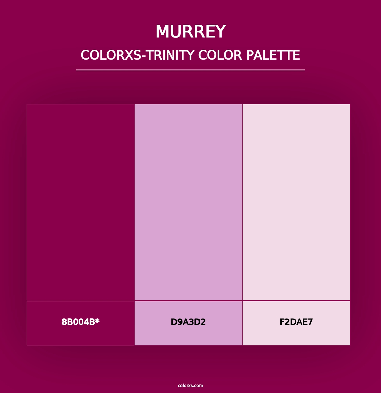 Murrey - Colorxs Trinity Palette