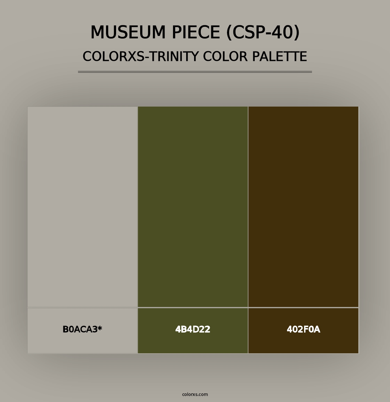 Museum Piece (CSP-40) - Colorxs Trinity Palette