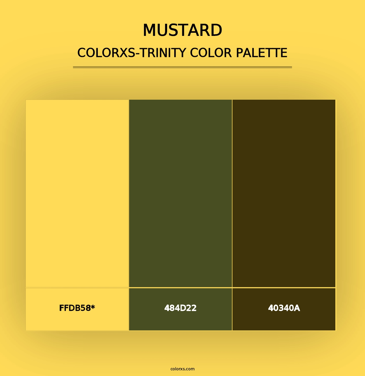 Mustard - Colorxs Trinity Palette