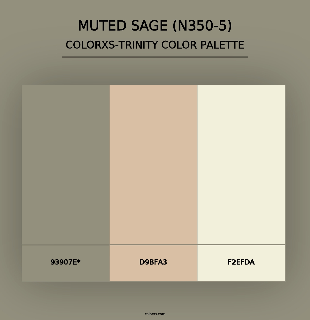 Muted Sage (N350-5) - Colorxs Trinity Palette