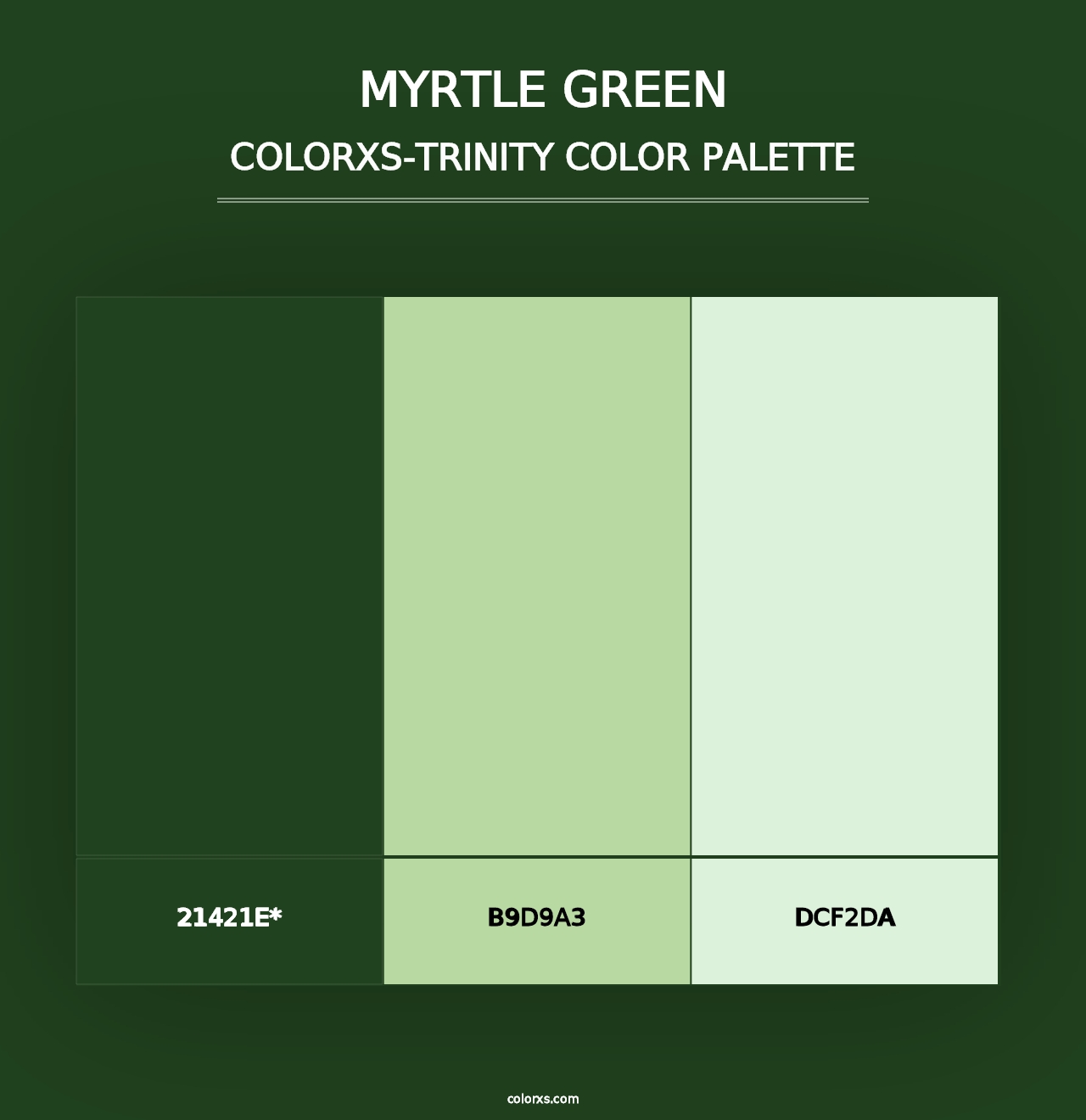 Myrtle Green - Colorxs Trinity Palette