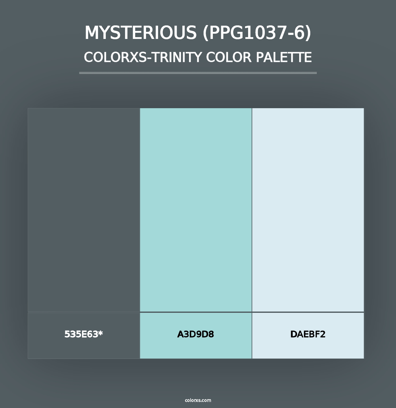 Mysterious (PPG1037-6) - Colorxs Trinity Palette