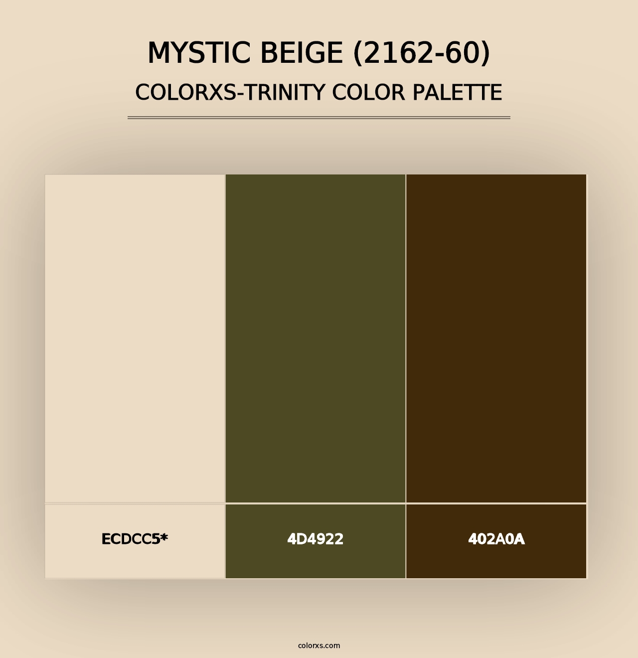 Mystic Beige (2162-60) - Colorxs Trinity Palette