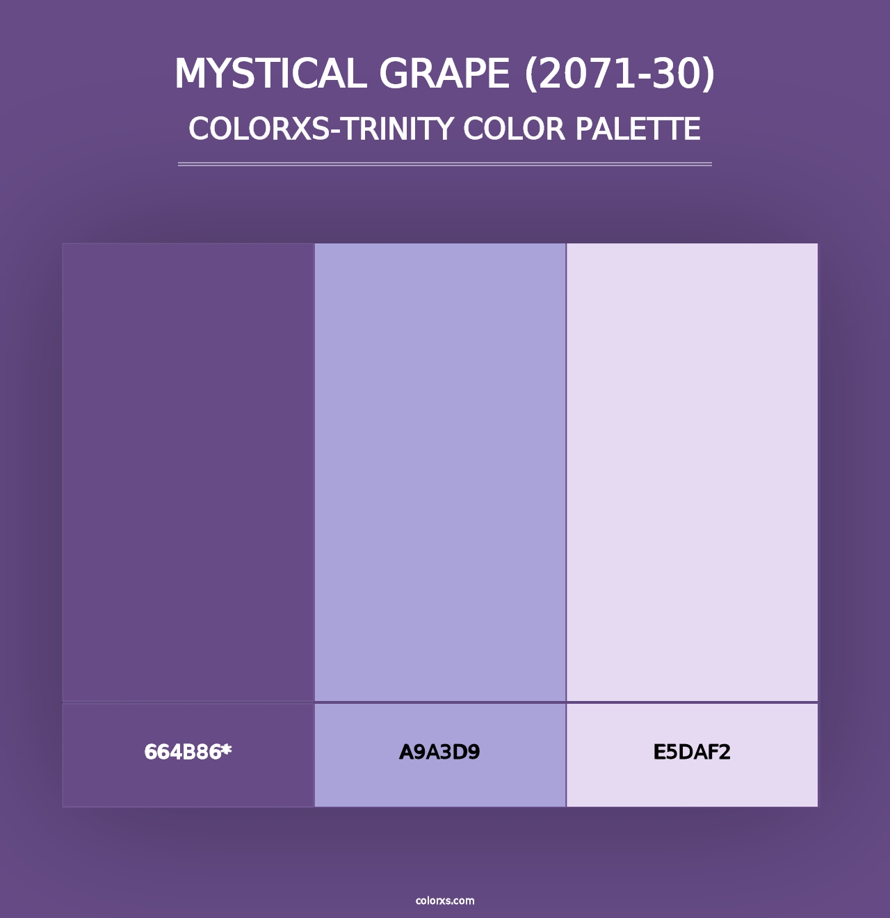 Mystical Grape (2071-30) - Colorxs Trinity Palette