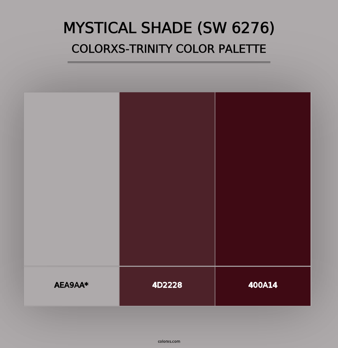 Mystical Shade (SW 6276) - Colorxs Trinity Palette