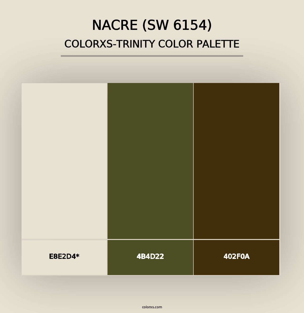 Nacre (SW 6154) - Colorxs Trinity Palette