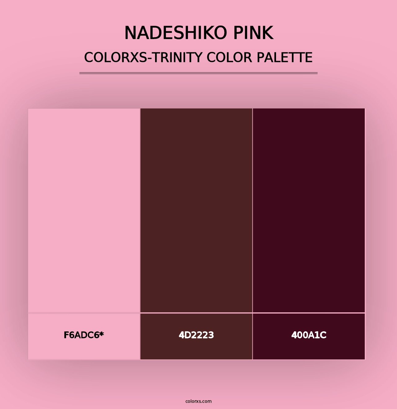 Nadeshiko Pink - Colorxs Trinity Palette