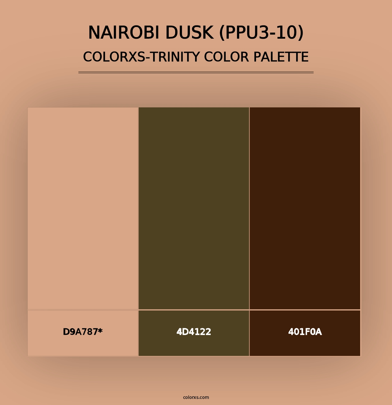 Nairobi Dusk (PPU3-10) - Colorxs Trinity Palette