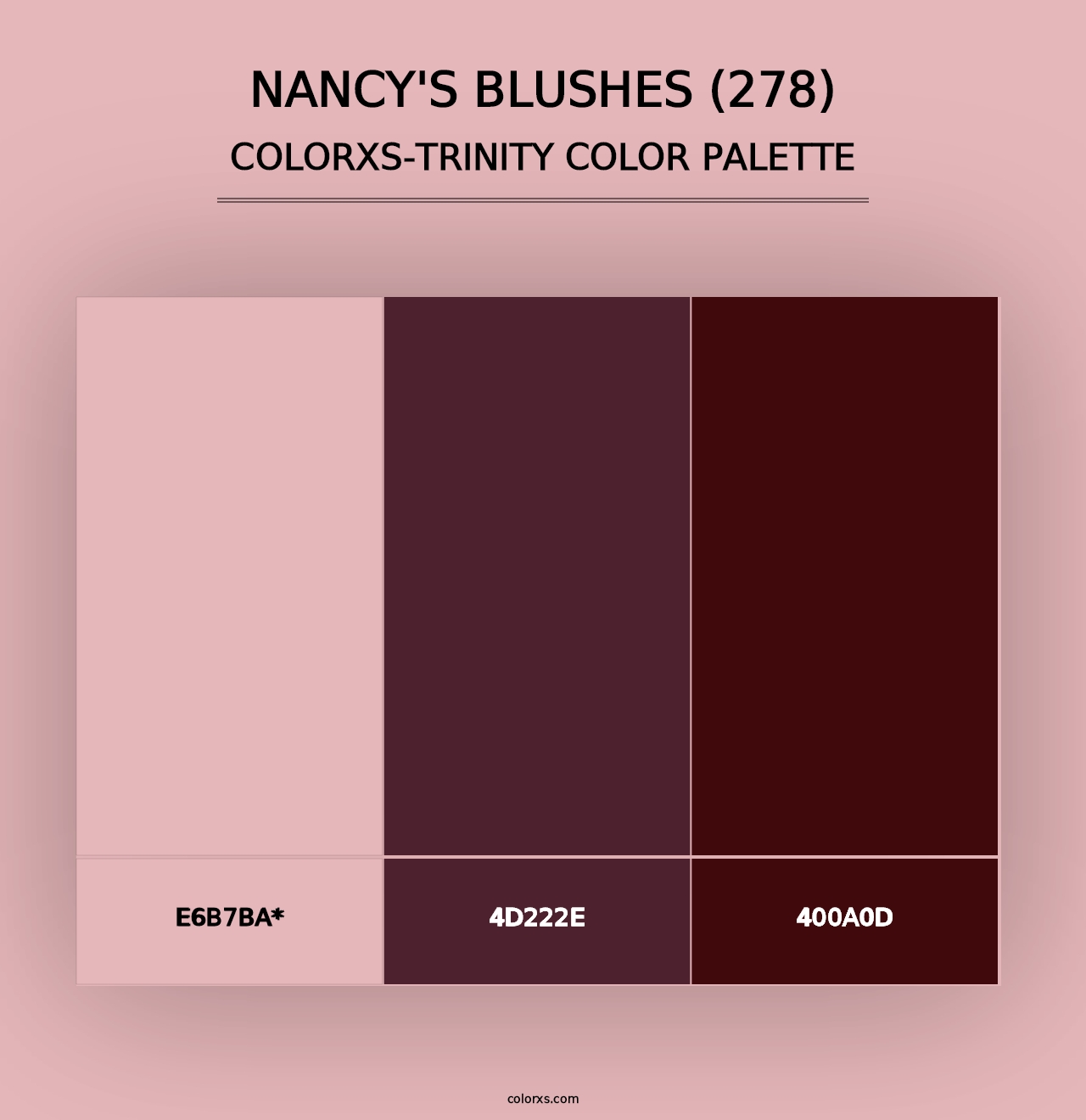 Nancy's Blushes (278) - Colorxs Trinity Palette