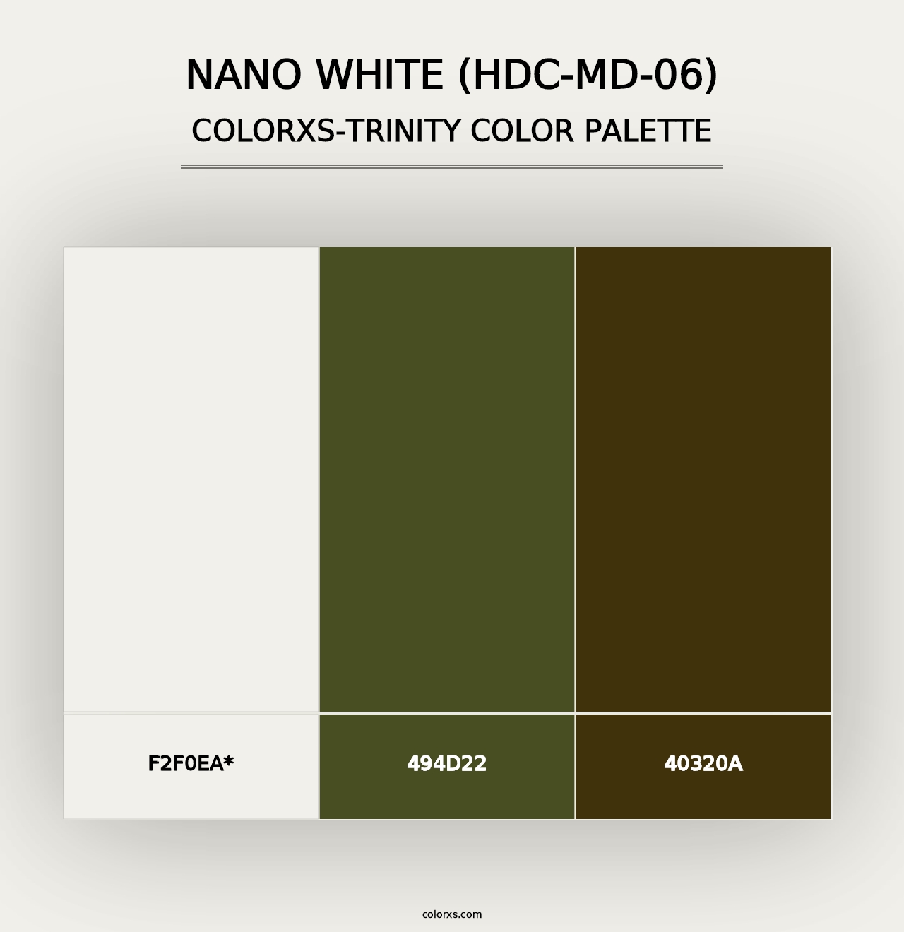 Nano White (HDC-MD-06) - Colorxs Trinity Palette