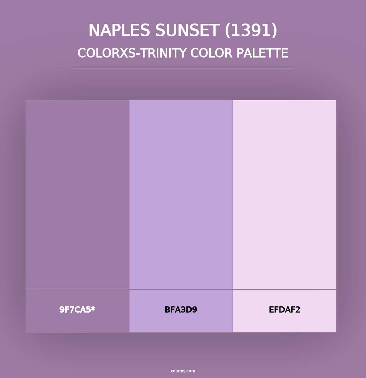 Naples Sunset (1391) - Colorxs Trinity Palette