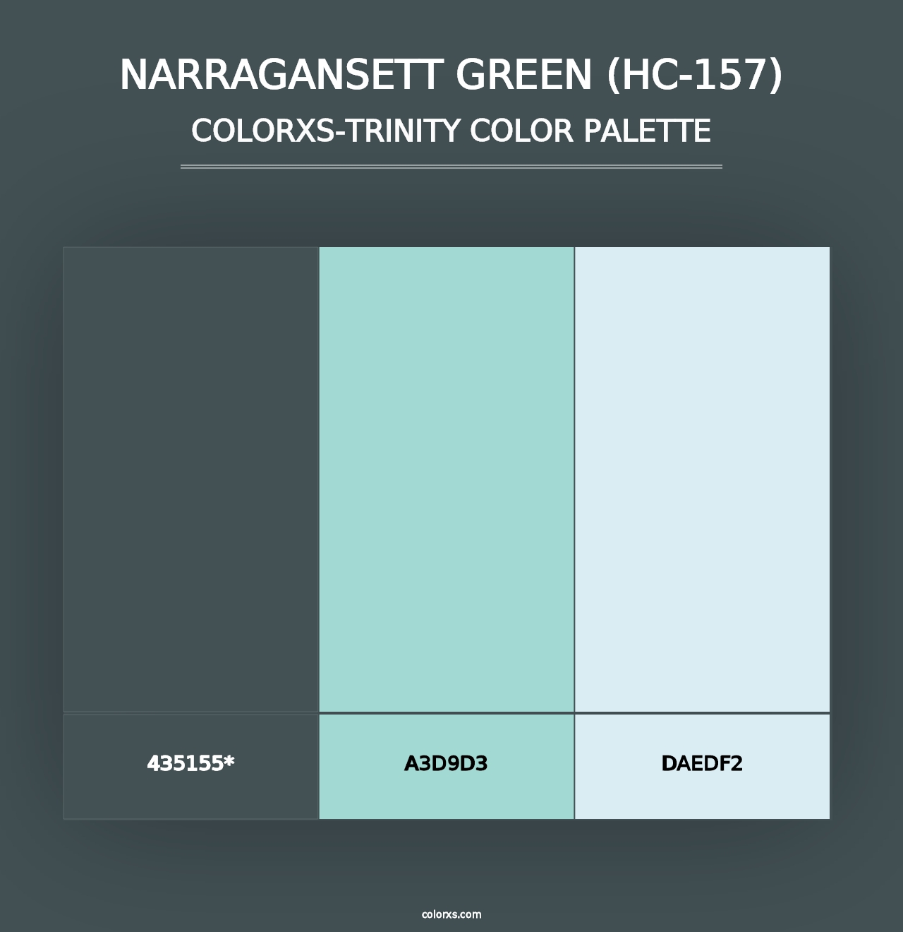 Narragansett Green (HC-157) - Colorxs Trinity Palette