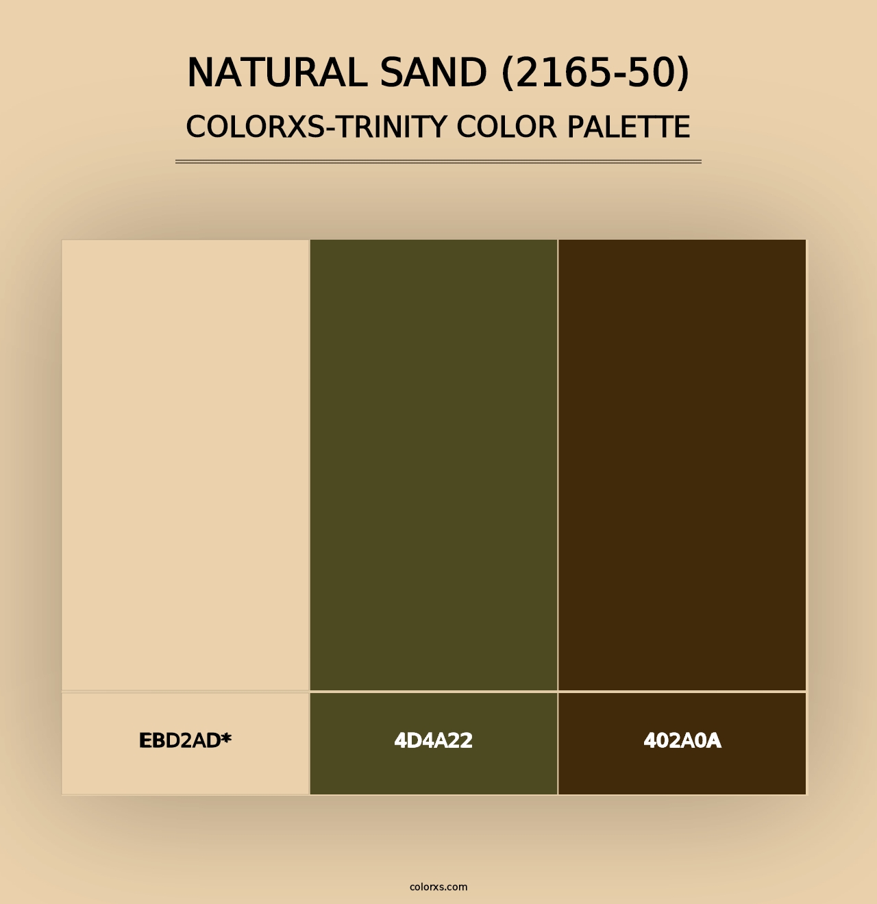 Natural Sand (2165-50) - Colorxs Trinity Palette