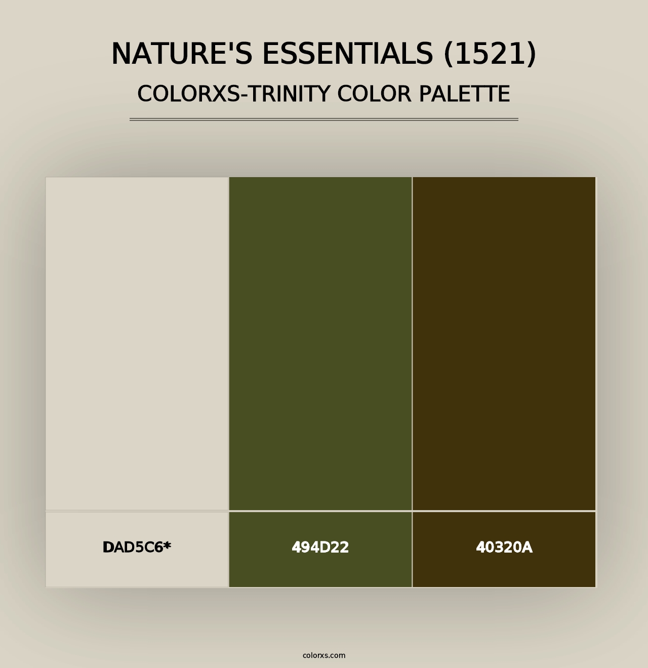 Nature's Essentials (1521) - Colorxs Trinity Palette