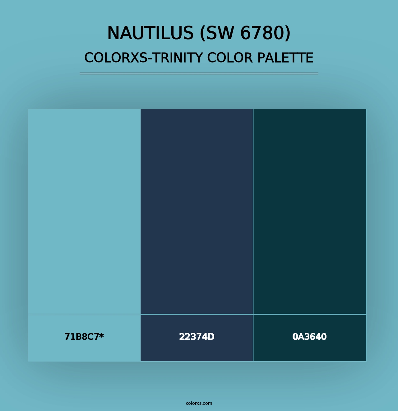 Nautilus (SW 6780) - Colorxs Trinity Palette