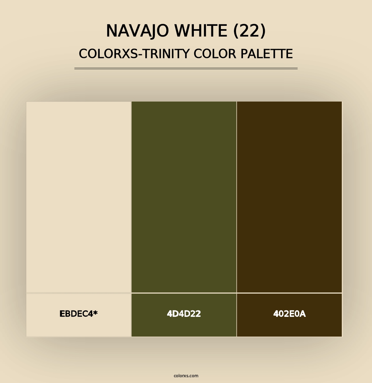 Navajo White (22) - Colorxs Trinity Palette