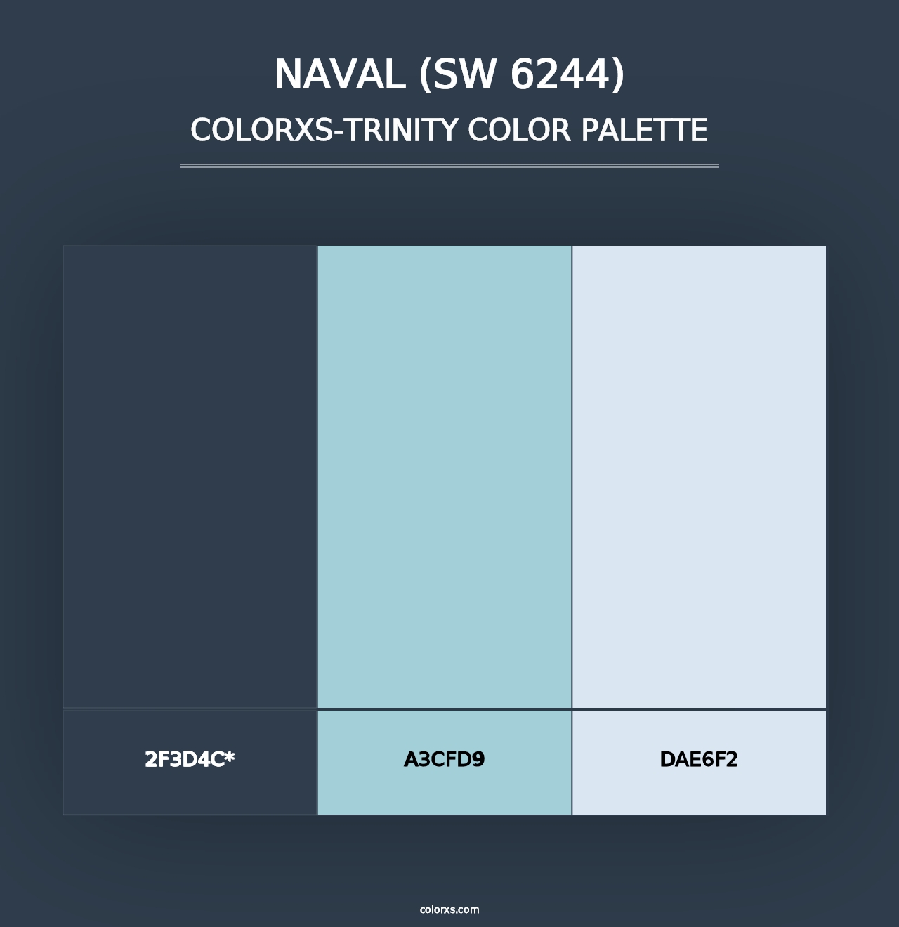 Naval (SW 6244) - Colorxs Trinity Palette