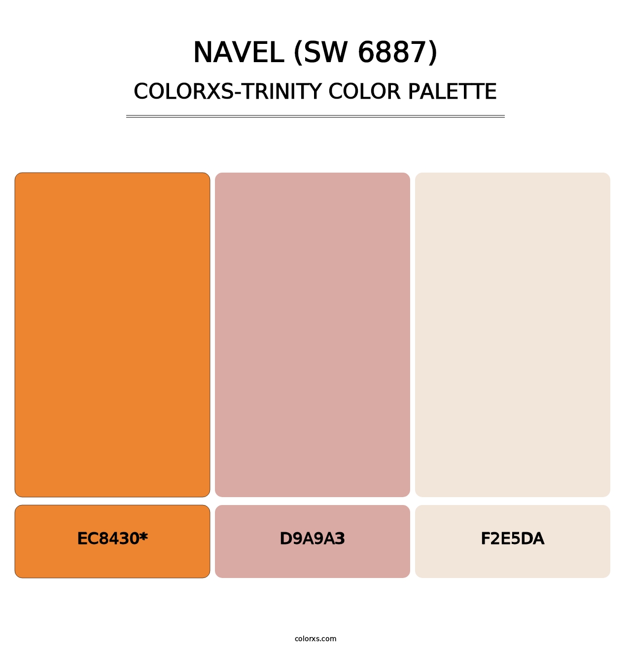 Navel (SW 6887) - Colorxs Trinity Palette