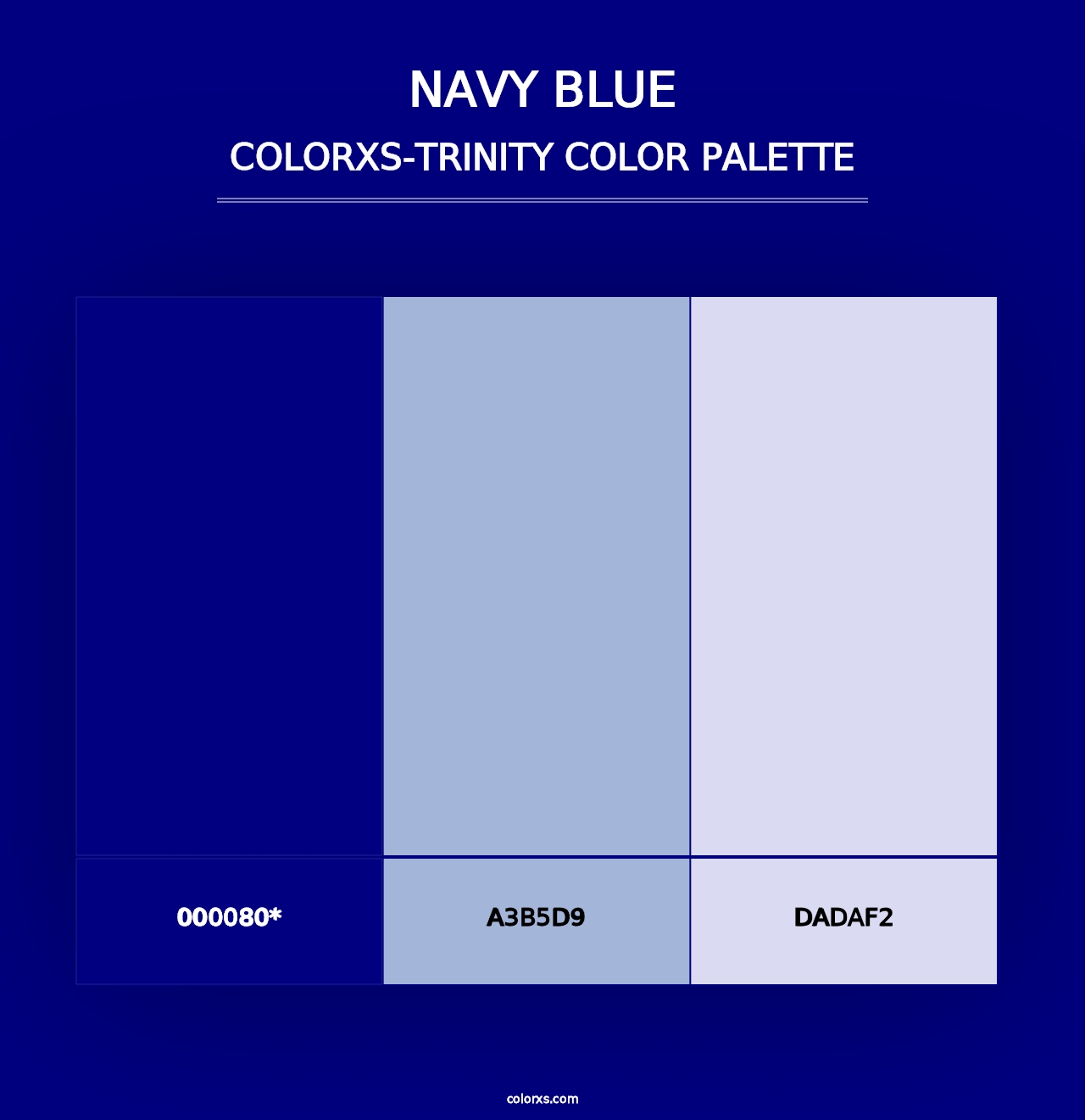 Navy Blue - Colorxs Trinity Palette