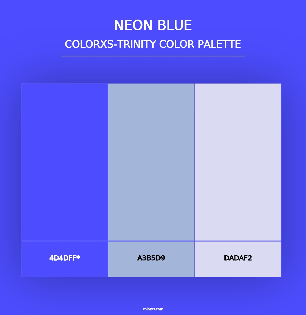 Neon Blue - Colorxs Trinity Palette