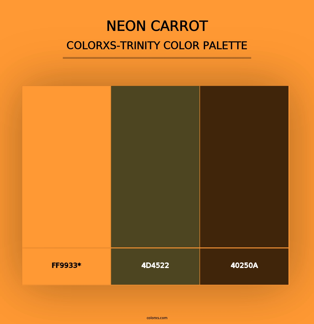 Neon Carrot - Colorxs Trinity Palette