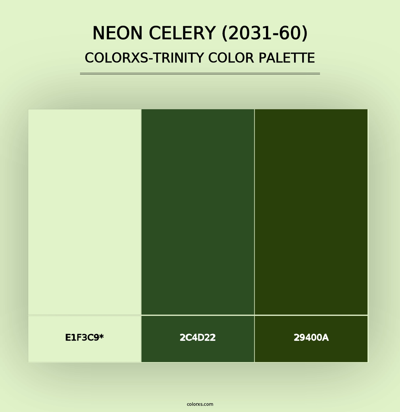 Neon Celery (2031-60) - Colorxs Trinity Palette