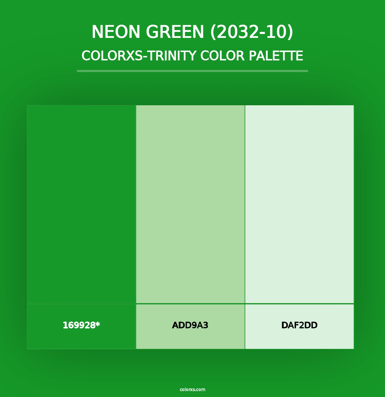 Neon Green (2032-10) - Colorxs Trinity Palette