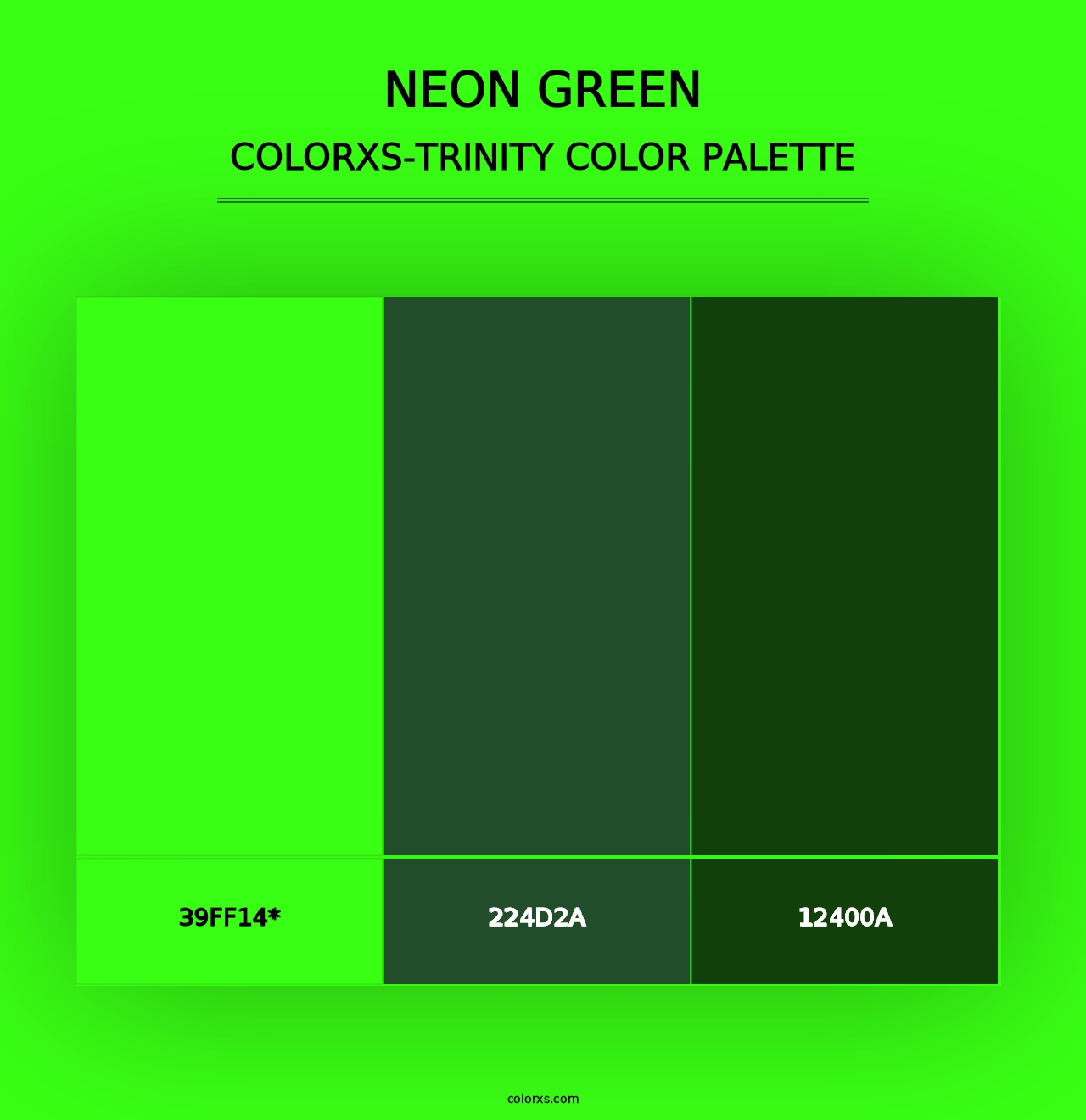 Neon Green - Colorxs Trinity Palette