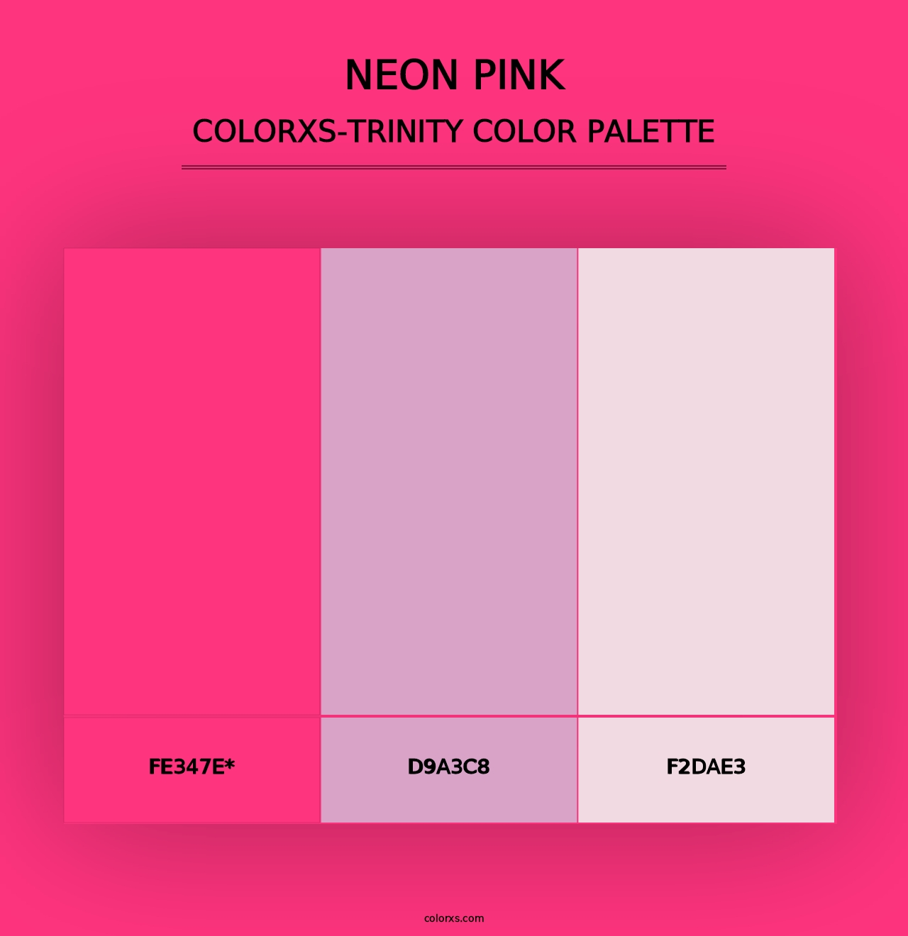 Neon Pink - Colorxs Trinity Palette