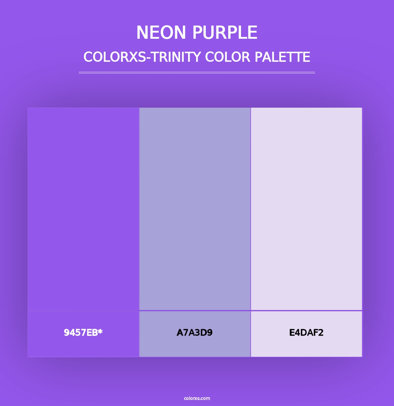 Neon Purple - Colorxs Trinity Palette